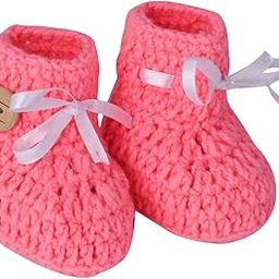 Baby Girls & Boys Woolen Shoes,Woolen Born Children Booties Shoes for Boys and Girls Any Occasion-image-0
