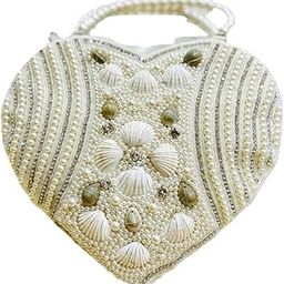 Chineya Tricone Potli, stylish handbag, purse for woman, clutch purse for women, elegant clutch (Silver S)-picture-26