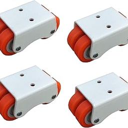 IMPODA 4 x Fix 4 Nylon 32 mm Wheel Caster for Furniture Table Trolley (White, 200 Kg Load Capacity)-image-9