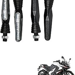 Miwings Pack of 4 Amber Bright SMD LED KTM Style Indicators For Bajaj Pulsar RS 200 (4.Pcs Amber Color Indicator)-image-0