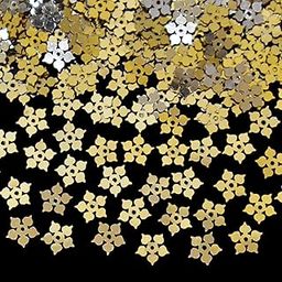 Embroiderymaterial Flower Shape Sequins Sitara for Craft and Embroidery 50gm (Gold, 8MM)-image-27