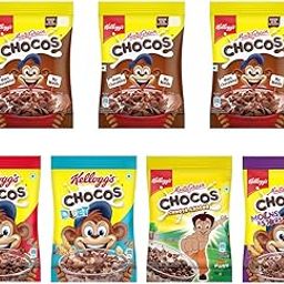 Kellogg's Chocos Variety Pack of 7, 140g with Multigrain | Source of Calcium, High in Protein, with 10 Essential Vitamins & Minerals, Source of Fibre | Breakfast Cereal for Kids-9