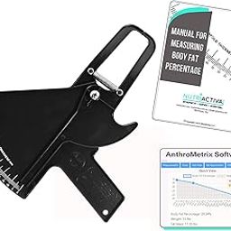Slim Guide Skinfold Caliper with Body Fat Software and Multilingual Manual (Black)-image-77