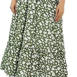Women's Regular Fit Printed Cotton Geometric Print Skirt Multi Coloured-17