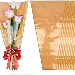 50 Pack flower bags for bouquets, flower bouquet wrapping paper, bouquet bags Kraft floral wrapping paper, Flower Sleeves Wrapping Bags Perfect for Mother's Day, Wedding (9.8in x 18in x 3.9in)-image-19