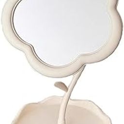 Desktop Makeup Mirror Sunflower Shaped Cute Girly Heart Dressing Mirror Detachable Hanging Jewelry Makeup Mirror (Multicolor) (Pack of 1)-picture-18