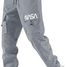 New Men's Lycra Midrise Elastic Waist Trackpant (NASA_Grey_30_L)-image-77