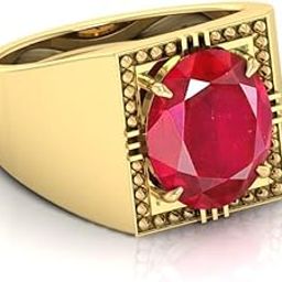 7.25 Ratti Ruby (Manik) Original Stone Adjustable Ring For Men And Women With Lab Certified A-05-image-93