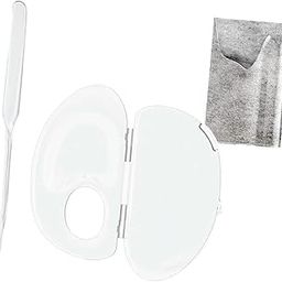 CLUB BOLLYWOOD® Transparent Makeup Palette Portable with Spatula Lipstick Eye Shadow Palette | Art Supplies | Painting Supplies |Crafts |1 Makeup Mixing Palette-image-61