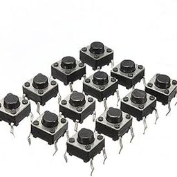 Electrobot 50Pcs 6x6x6 mm Micro Momentary Tactile Tact Touch Push Button Switch (Set of 50)-15