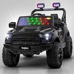 Baybee Bronco Battery Operated Jeep for Kids, Ride on Toy Kids Car with RGB Windshield Light & Music | Electric Jeep Battery Car | Baby Big Car for Kids to Drive 3 to 8 Years Boys Girls (Black)-image-66