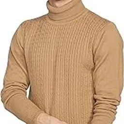 amazon brand - symbol Men's Casual Acrylic High Neck Sweater-picture-37