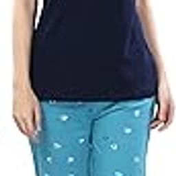 Cotton Night Suit for Women Girls | Women's Printed Cotton Night Suit Set Pyjama Set Sleepwear Nightwear Nightdress Loungewear-image-56