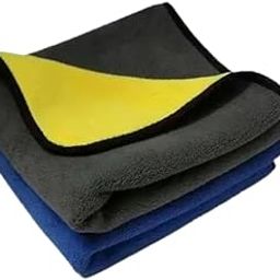 QNJL Microfiber Vehicle Washing Cloth- 500 GSM Pack of -2 (40X40)-image-50