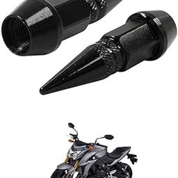 LOVMOTO Universal Spiked Valve Caps,Aluminum Alloy Dustproof and Waterproof Tire Valve Stem Caps, Suitable for Cars, Trucks and Motorcycles (2PCS Black) Comfortable with Gs-X S10-00-image-83