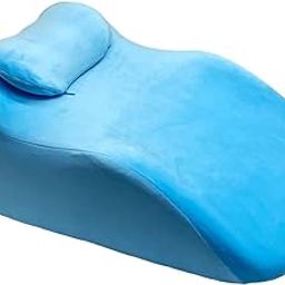 CALANDIS™ Neck Pillow Practical Washable Cover Bed Wedge for Relaxing Sleeping Reading Blue | Travel Pillows | Travel Accessories-image-20