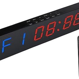 Gym Timer Clock Workout Accessories for Home Gym Count Down Timer Clock | 1 Gym Timer Clock 1 Power Supply (EU Plug) 1 Remote 1 Manual-32
