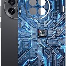 AtOdds Mobile Skin Sticker Wrap | Compatible for ONEPLUS 13R (5G) | Scratchproof Matte Finish | Full Coverage for All Sides & Camera Protection (Circuit)-image-14