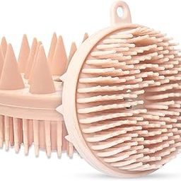 GLUN® 2 in 1 Bath and Shampoo Brush, Exfoliating Body Brush, Premium Silicone Loofah for Use in Shower, Head Scrubber Scalp Massager-7