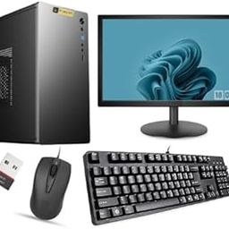 TrakinPC Desktop Computer Set, 19-inch FHD Monitor, Core i5 2ND Gen, 8GB RAM, 256GB SSD, Windows 10 Pro with Keyboard, Mouse, WiFi Doungle N1-16