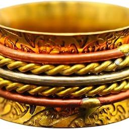 Spinner Band Copper Ring Antique Fashion Ring For Man Trendy Spinner Rotatable Handmade Thumb Ring-image-44