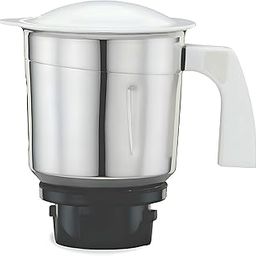 AJS spares- PREETHI Jar for "TITANIUM, STEELE SUPREME, MEGA MAGIC, PLATINUM, SILVER, ECO PLUS, DAISY, BLUE-LEAF GOLD, CHEFPRO, ECO CHEF, TRIO, ECO CHEF NEO" Mixer Grinders (Steel) (1 Liter)-13