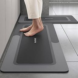 WYVERA Kitchen Mats, Waterproof Memory Foam Kitchen Rugs, Standing Desk Mat Floor Mats, Comfort Runner Rug Carpets for Kitchen Floor, Sink-image-32