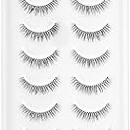 Recode RE07 Featherlight Eyelashes-Transparent Band,10 Pairs-15