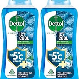 Dettol Icy Cool Body Wash and Shower Gel Bottle for Men | Goodness of Salicylic Acid | Menthol Freshness | 250ml Pack of 2-14