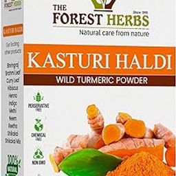 THE FOREST HERBS Natural care from nature Kasturi Haldi Powder For Natural Finish Face (100 Grams) For Glowing Skin | Kasturi Manjal For All Skin Types| 100% Natural, Chemical-Free, Perseverative-Free-28