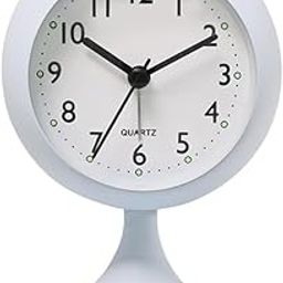 SARTH TREASURE Super Silent Alarm Clock,Beep Wake Round with Night Light,Battery Operated,Easy Set,Simple & Retro for Desk, Bedroom and Home Decoration (Lamp Design Clock)-image-81