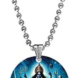 afh Maa Kali Maha Kali Acrylic Pendant with Bead Chain | Spiritual Devotional Jewelry-picture-43