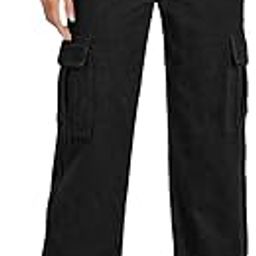 kotty Women's Solid High Rise Relaxed Fit Cargo Jeans-picture-43