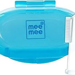 Mee Mee Silicone Baby Finger Toothbrush With Carry Case | Great For Massaging & Cleaning Gums | BPA-Free, Travel-Friendly Oral Care (Blue)-19