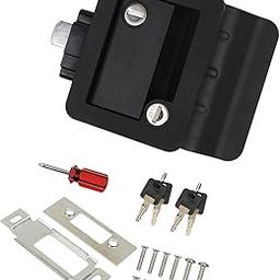 MERISHOPP Rv Paddle Entry Door Lock Latch Replace with Keys Vehicle Entrance Door Lock-image-68