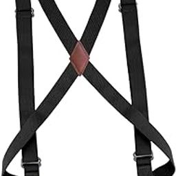 Mens Womens Suspender X Shaped Elastic Straps Hook Suspenders Adjustable Black Clothing Shoes & Accessories | Mens Accessories | Suspenders Braces-image-0