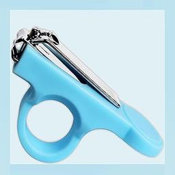 Joy Buzz Protective Baby Nail Clipper Cutter with Skin Guard (Blue)-image-85