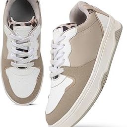 the white pole Trendy Stylish Lace-Up Sneakers Shoes for Women and Girl-picture-8
