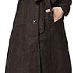 Female Pure Wool Calf Length Detachable Hoodie Overcoat-image-77