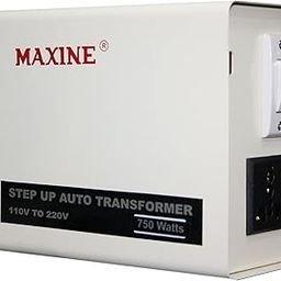 Maxine Step-up 110V to 220V Toroidal Transformer to use Indian Product in America (750 W, White)-30