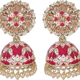 Latest Stylish Traditional Gold Plated Jhumki Earrings for Women & Girls-image-58