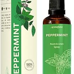 Aromafume Peppermint Room, Linen & Pillow Spray|100Ml/3.38 Fl Oz|With Pure Peppermint Essential Oil|Aromatherapy Spray For Relaxation, Sleep & Stress Relief|Mist For Bedding, Fabrics-image-79