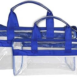 Kuber Industries Travel Toiletry Bag|Cosmetic Pouch|Toiletry Bag for Women & Men|Pack of 2 (Blue)-image-84