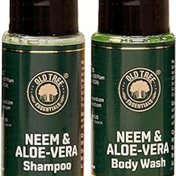Old Tree Aloe-Neem Bath Gel and Shampoo Combo 20ml Each - (Set of 50) | Hotel Toiletries Kit for Hotel Rooms, Guest House, Marriage Hall and Hospitality-image-37