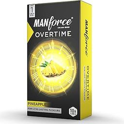 Manforce Overtime Pineapple Flavoured Condoms for Men | 10 pcs | Dotted, Contoured & Ribbed Condoms | For Long-Lasting Pleasure Of Both | India’s No. 1* Condom Brand for Safe Sex-8
