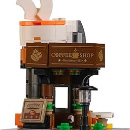 Toymersive Interlocking Blocks - Coffee Shop | MALL Street Interlocking Blocks | STEM Building Block Set | Building Blocks COLLECTABLES for Kids & Adults | DIY Block Set-image-91