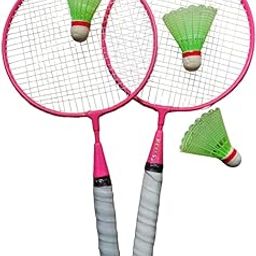 Kids Badminton Set for Indoor and Outdoor Play (2 Badminton Rackets + 3 Plastic Shuttlecock + Carry Bag)-19