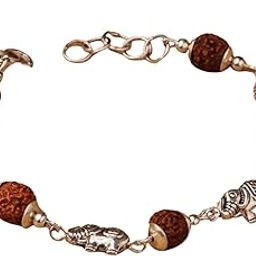 Rudraksh & Elephant Charm Bracelet Rakhi for Brother | Festive Rakhi Gift | Traditional Raksha Bandhan Thread-image-9
