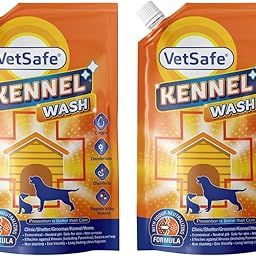 VetSafe Kennel Wash 1000 ML (PACK of 2) | Kennel Cleaner | Pet Floor Cleaner | Pet Area freshener | Odour Neutralizer | Anti microbial | Disinfectant | Super Concentrate | Orange Power-image-13