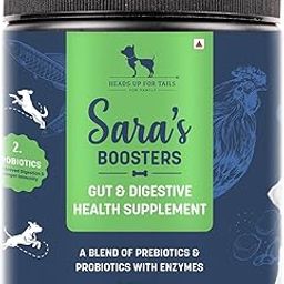 HUFT Sara's Boosters Gut & Digestive Health Supplement for Dogs – 200g | Supports Healthy Digestion, Immunity & Gut Flora | Prebiotics & Probiotics Blend | All Life Stages | All Breeds-image-49